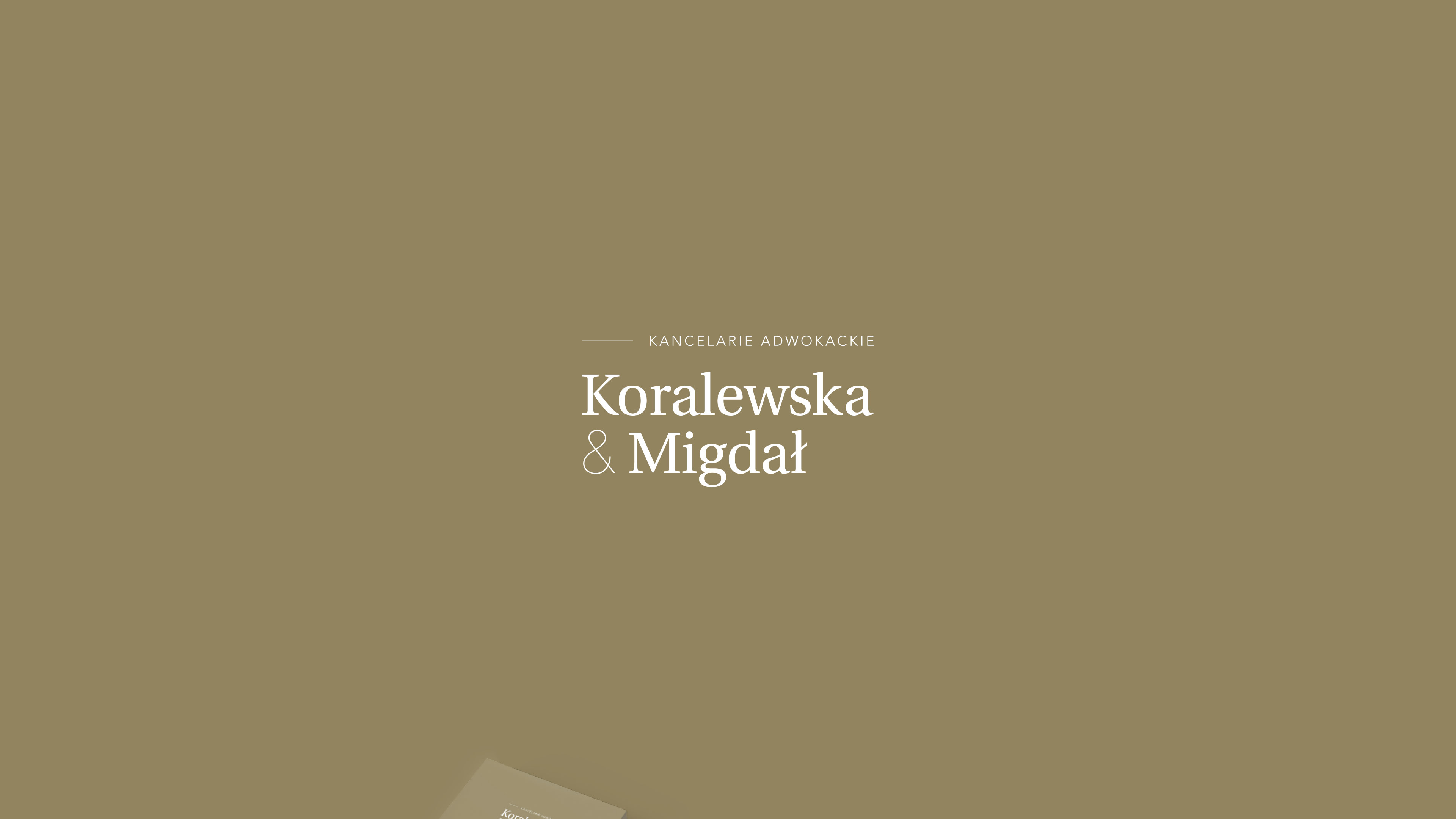 Koralewska & Migdał – projekt logo