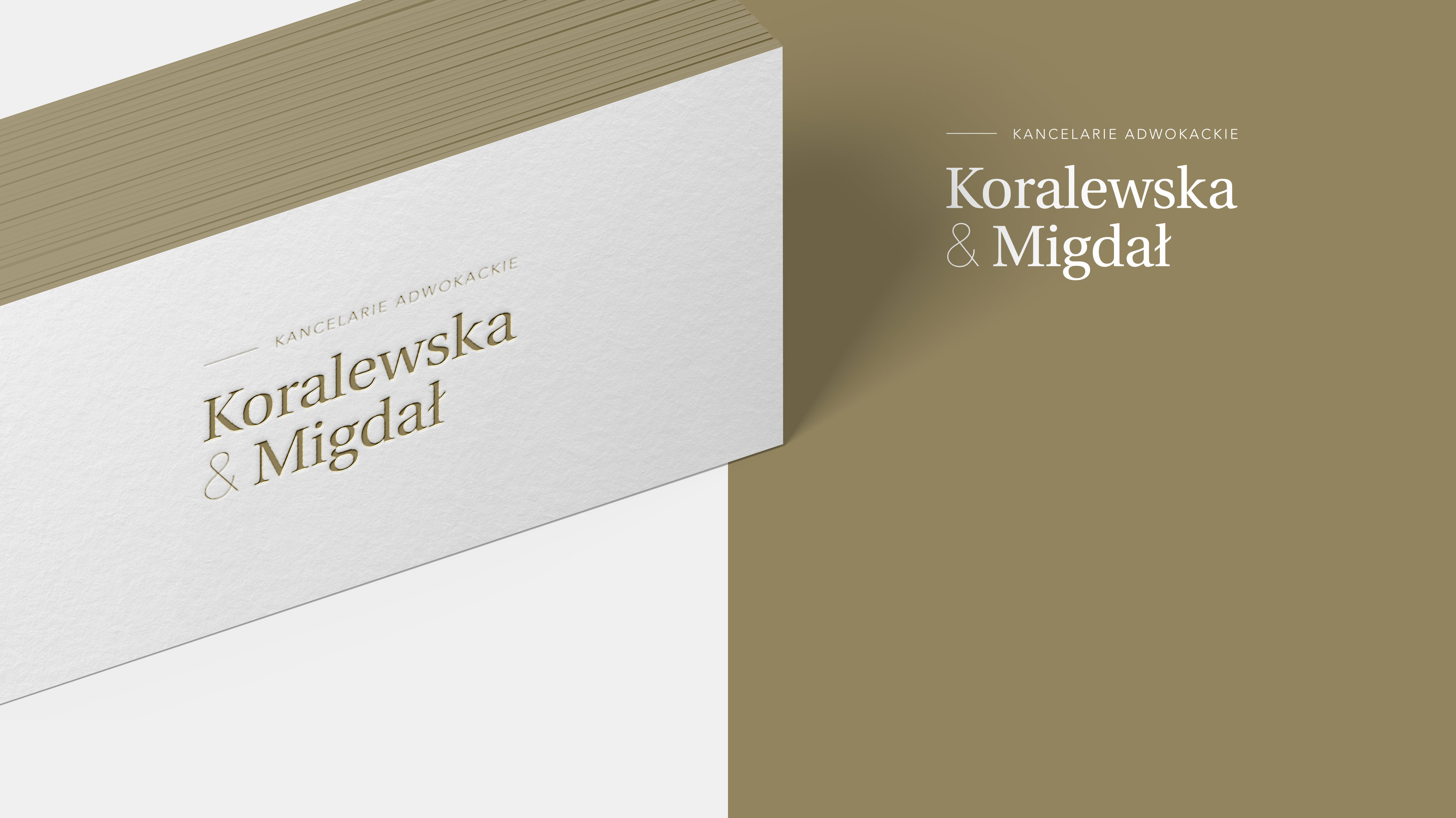 Koralewska & Migdał – wizytówki